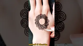 Very simple tikki mehndi design ❤️ | Mehandi ki design | #henna #shorts