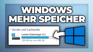 Windows: Mehr Speicherplatz bekommen auf dem PC (Windows 10 / 11) | Speicher freigeben