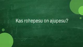 #458 Argo Alaniit - Kas rohepesu on ajupesu?