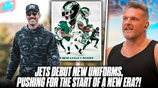 Aaron Rodgers Shows Up To OTA's, Jets Debut New Uniforms To Signal A New Era?! | Pat McAfee Show