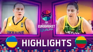 Ukraine v Lithuania | Basketball Highlights - FIBA Women's EuroBasket 2023 Qualifiers