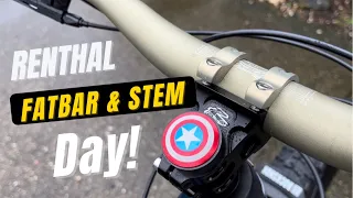 Renthal Stem and Gold Fatbar