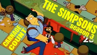 The Simpsons Season Three (1991) Carnage Count