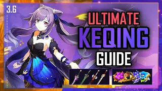 ULTIMATE KEQING GUIDE! (Aggravate, Teams, Weapons, Builds, Combos etc.) | Genshin Impact Ver 3.6