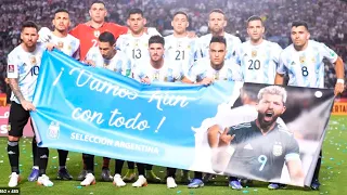 El mensaje de apoyo de la Selección Argentina al Kun Agüero antes de clasificar a Qatar 2022