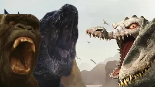 Godzilla and Kong vs. Indominus Rex and Rudy