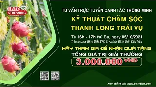 Kỹ thuật chăm sóc Thanh long trái vụ