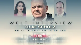 KAMPF UMS KANZLERAMT: Der Mann der Stunde! SPD-Kanzlerkandidat Olaf Scholz im WELT-Interview