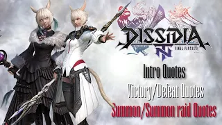 [DFFNT] Yshtola R'hul Intro/Result/Summon voicelines