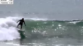 Kelly Slater pulls 360 backhand air at Hurley Pro