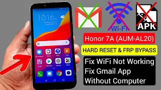 Honor 7A (AUM-AL20) HARD RESET & FRP UNLOCK 2021 |New Trick Without PC