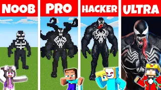 Minecraft NOOB vs PRO vs HACKER: SICHERSTER VENOM BAU CHALLENGE ⛏