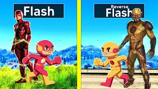 GTA 5 : FLASH FAMILY VS REVERSE FLASH FAMILY In GTA 5