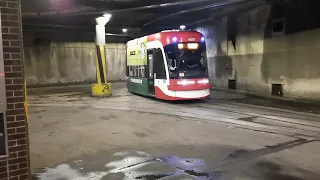 TTC Buses and Streetcars Inside Toronto Transit's St. Clair West Subway Station.  One of a kind!