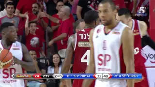 Highlights: Hapoel "Bank Yahav" Jerusalem 85 at Hapoel Tel Aviv 87