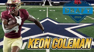 Dallas Cowboys 1st Rd Possibilities: Keon Coleman( How would Keon pair with Ceedee)