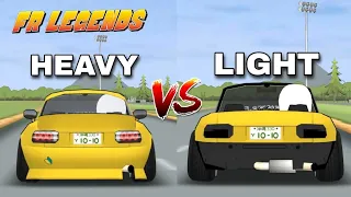 Does WEIGHT REDUCTION Make Your Car FASTER In Frlegends?