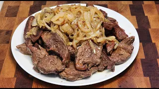 ПЕЧЕНЬ СВИНАЯ ВКУСНО И БЫСТРО!