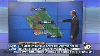 12 Marines missing after helicopter crash