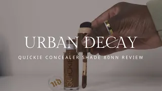 NEW URBAN DECAY NAKED QUICKIE CONCEALER REVIEW + WEAR TEST - SHADE 80NN | Maggie Magnoli