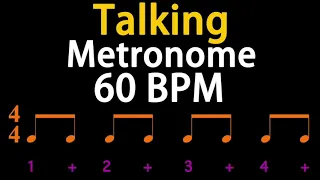 60BPM Talking Metronome (Eighth Note) 人聲節拍器