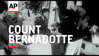 Count Bernadotte  - 1948 | Movietone Moment | 17 September 2021