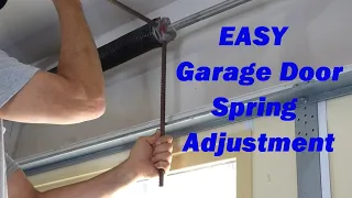 How To Balance a Garage Door - Torsion Spring Adjustment - Easy/Clear Instructions