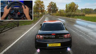 Forza Horizon 4 Mazda RX8 R3 (Steering Wheel + Paddle Shifter) Gameplay