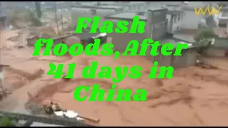 Flash floods,After 41 days in China