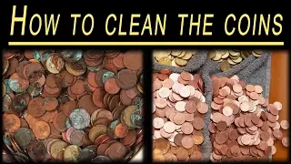 How to clean coins + timelapse of sorting and packing