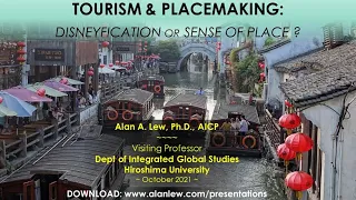 Tourism & Placemaking: Disneyfication of Sense of Place?