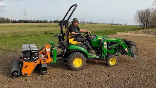 Subcompact ‘Toy’ Gettin It Done! Tilling, Power Raking & SEEDING with Compact Tractors: Ventrac 4520