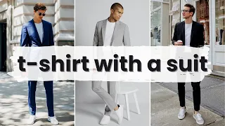 Breaking Stereotypes: How to Wear a T-Shirt with a Suit [Colors & Outfit Examples]