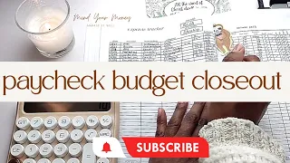 March pay # 5 budget closeout | simple zero based budget  | Mind Your Money 💰