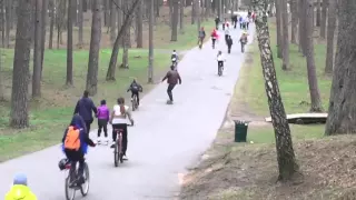 Longboarding Mežaparkā