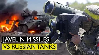 Javelin Anti-Tank Missile VS Russian Tank in Ukraine