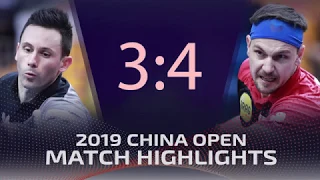 Timo Boll 4 vs 3 Joao Monteiro   2019 China Open Table tennis Highlights 1/16 round