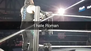 Raining boos on Roman Reigns