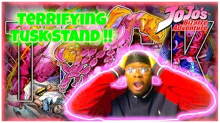 Non Jojo Fan Reacts - The Most Terrifying Stands: Tusk Reaction