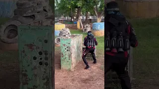 1 v 3 paintball stand off #airsoft #paintball