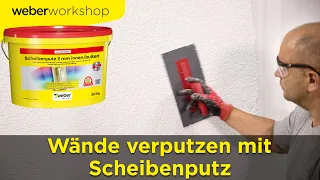 Wand mit Scheibenputz verputzen | WeberWorkshop