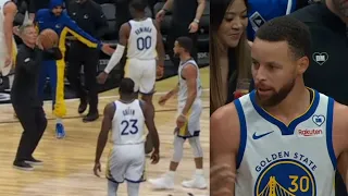 STEVE KERR TO STEPH "GIVE ME THAT BALL!" THEN SHOOTS DURIN GAME! LOL! "