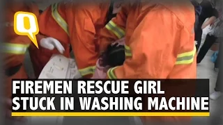 Firemen Rescue 4-year-old Girl Stuck in Washing Machine