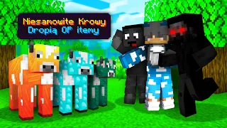 Minecraft, ale Krowy Dają OP Itemy...