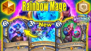 NEW Rainbow Mage Deck Is Actually Playable Standard Meta Whizbang's Workshop Mini-Set | Hearthstone