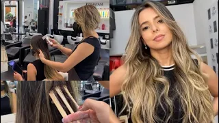 Mechas Contour com Diagnóstico Capilar Kérastase e mecha teste by @viviprado2621