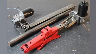 Build Powerful Linear Actuators from Windshield Wiper Motors and Car Jacks