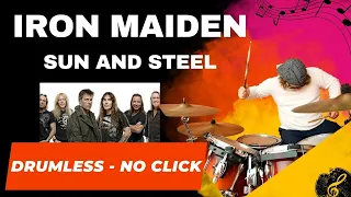 Drumless♬ IRON MAIDEN - Sun And Steel | no drums | no click |