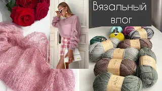 Начала вязать паутинку// Новая пряжа 😍// Время на вязание 🧶