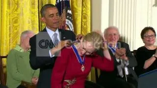 OBAMA GIVES PRESIDENTIAL MEDAL OF FREEDOM AWARDS